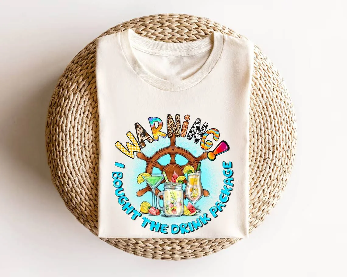 Warning Drink Package Cruise T-Shirt